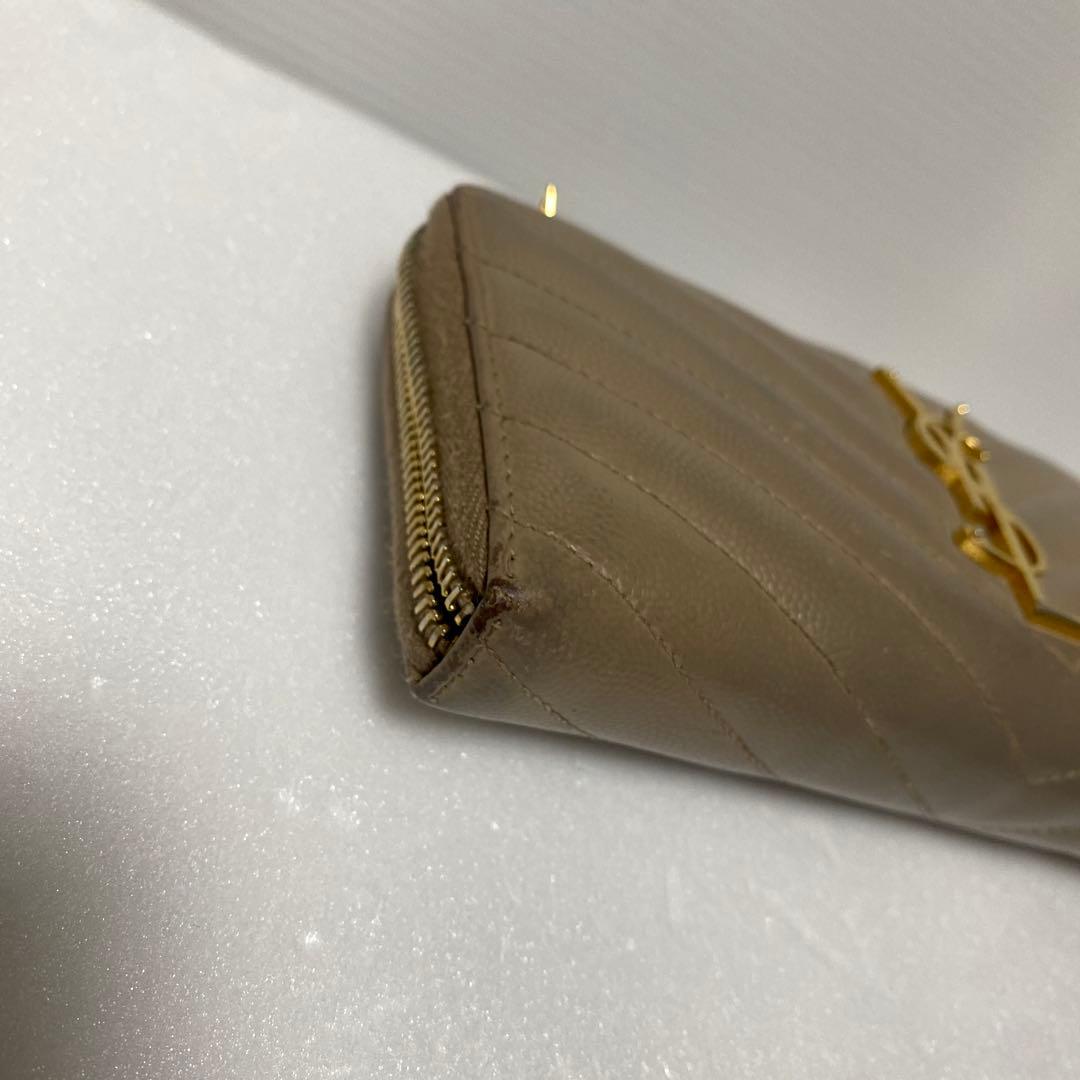 Saint Laurent サンローラン 長財布 フルジップ キルティング