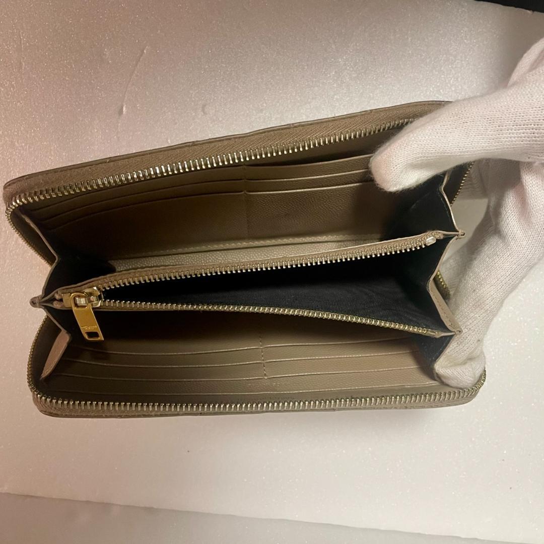 Saint Laurent サンローラン 長財布 フルジップ キルティング