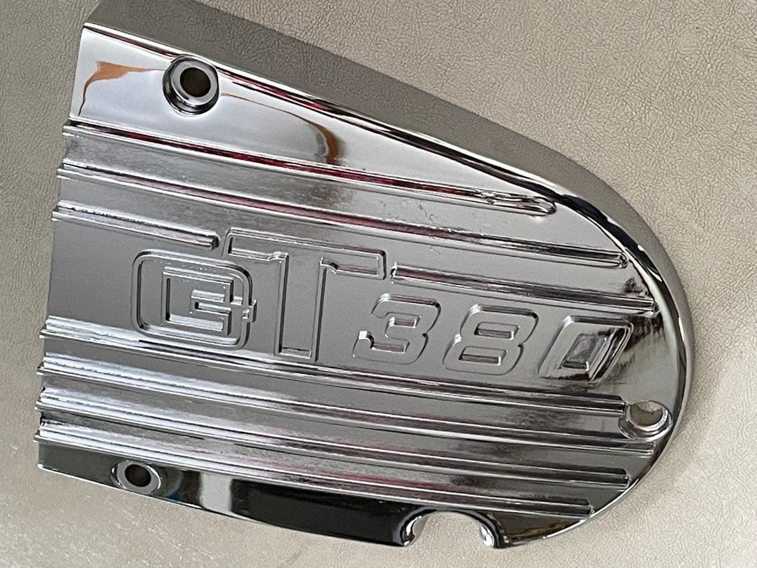 gt380 スプロケカバー スプロケットカバー サンパチ エンジンカバー