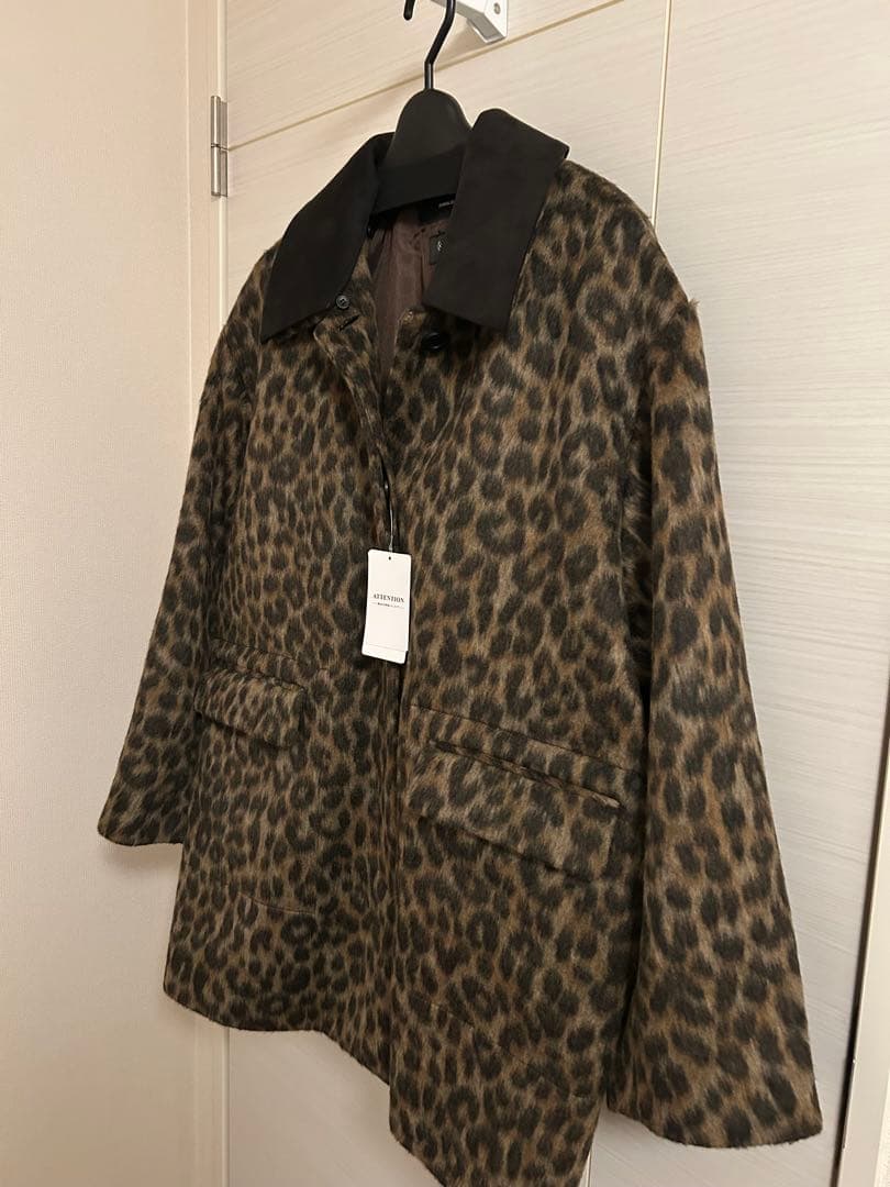 【新品・タグ付き・完売品】Bellandi レオパードコート　2WAY 付け襟
