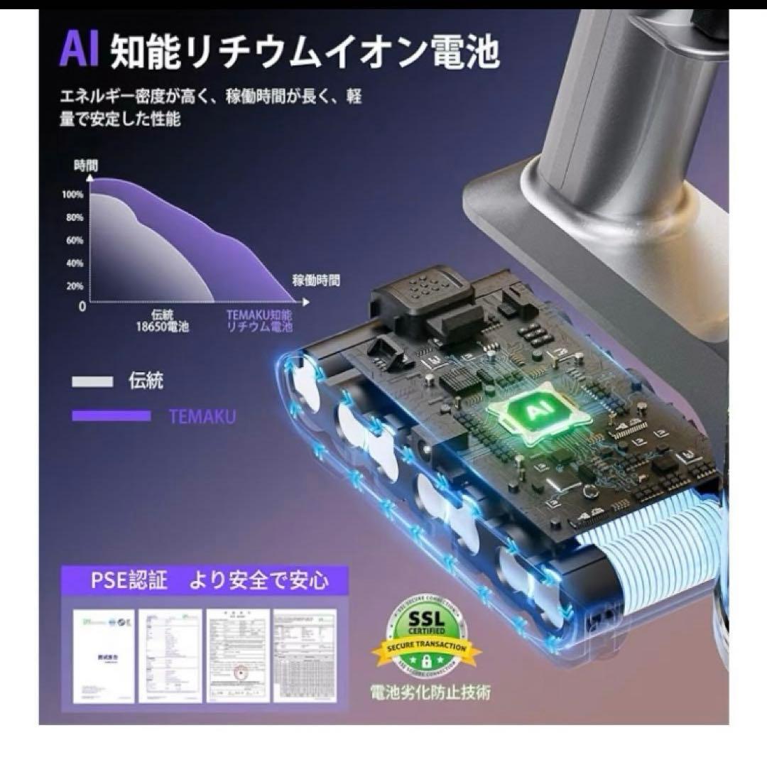 新品　掃除機 コードレス　サイクロン軽量 掃除機 コードレス 伸縮型