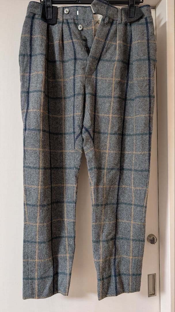 パンツ NEAT wool plaid tapered