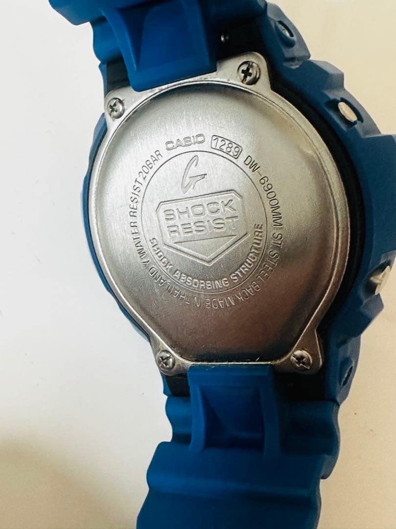 CASIO G-SHOCK DW-6900MM ブルー 電池切れ