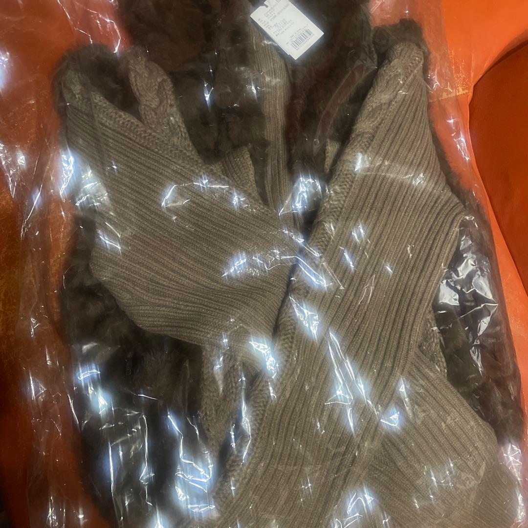 0*l様 LAGUA GEM CABLE KNIT FAUX FUR ブルゾン