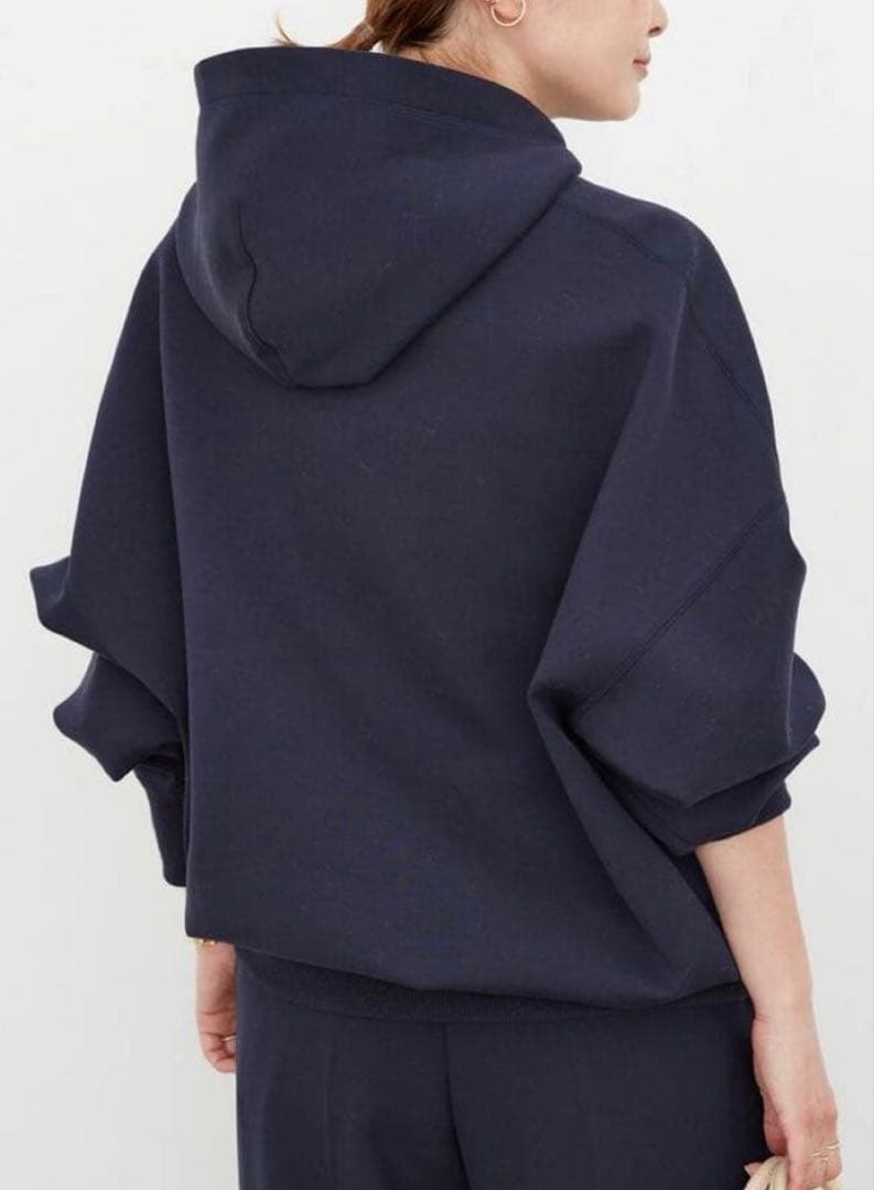 AP STUDIO EVERYDAY I LIKE オーバーサイズフーディ 紺