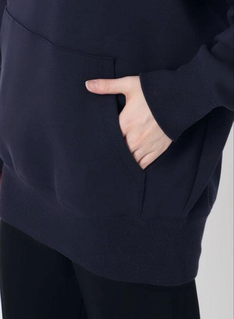 AP STUDIO EVERYDAY I LIKE オーバーサイズフーディ 紺