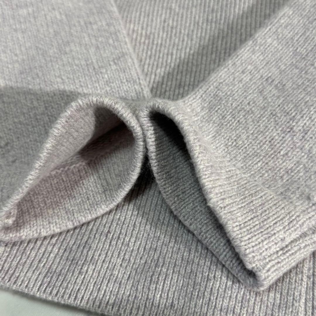 極美品　ebure ウールカシミア ニットジャケット　M