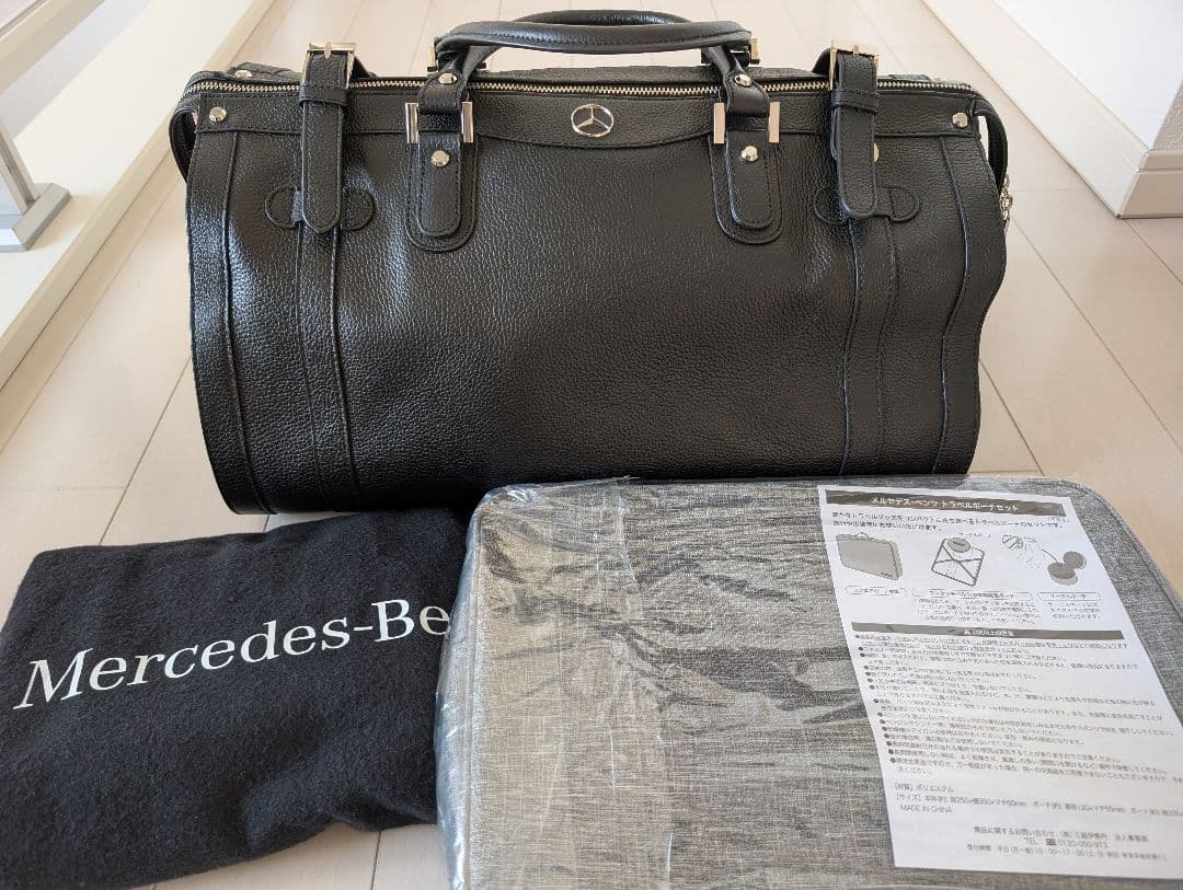 Mercedes-Benz♡ GOLD PFEILレザーボストンバッグ おまけ付