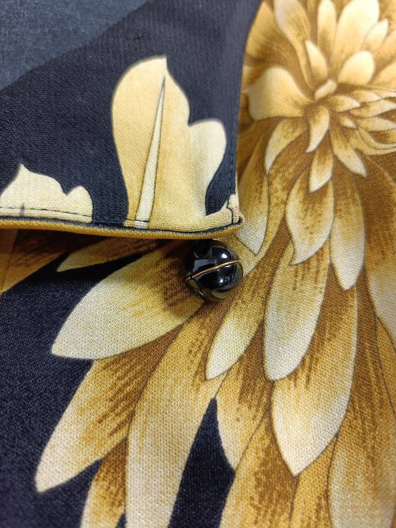 もりごんLEONARD カンカン素の花柄チュニック【XLサイズ】【七分丈】