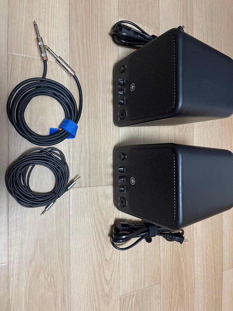 YAMAHA MS101-4 パワードスピーカー 2台セット 美品 ケーブル付