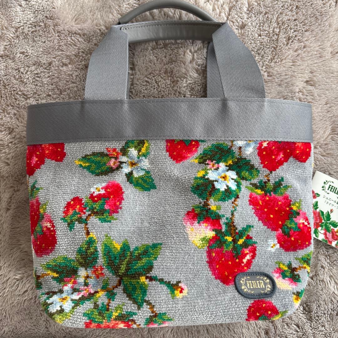 ♡*♡様 フェイラーハンドバッグ　ほぼ未使用　いちごデザイン　ストロベリーフェイ