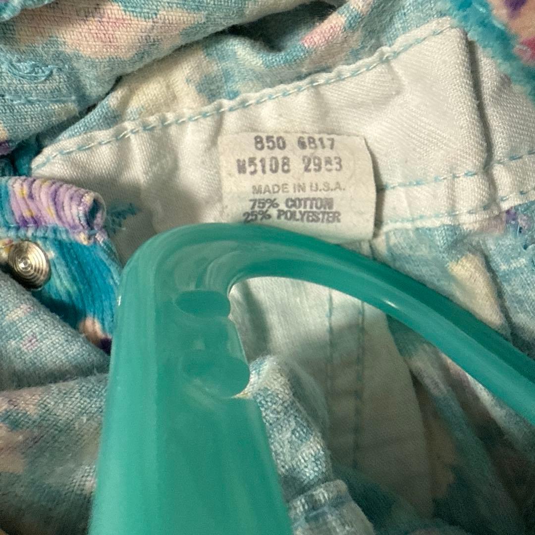 OshKosh 花柄コーデュロイオーバーオール　use製　希少