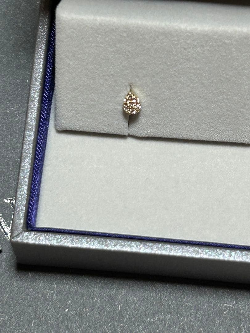 STAR JEWELRY K10 ピアス DIAMOND SKINNY