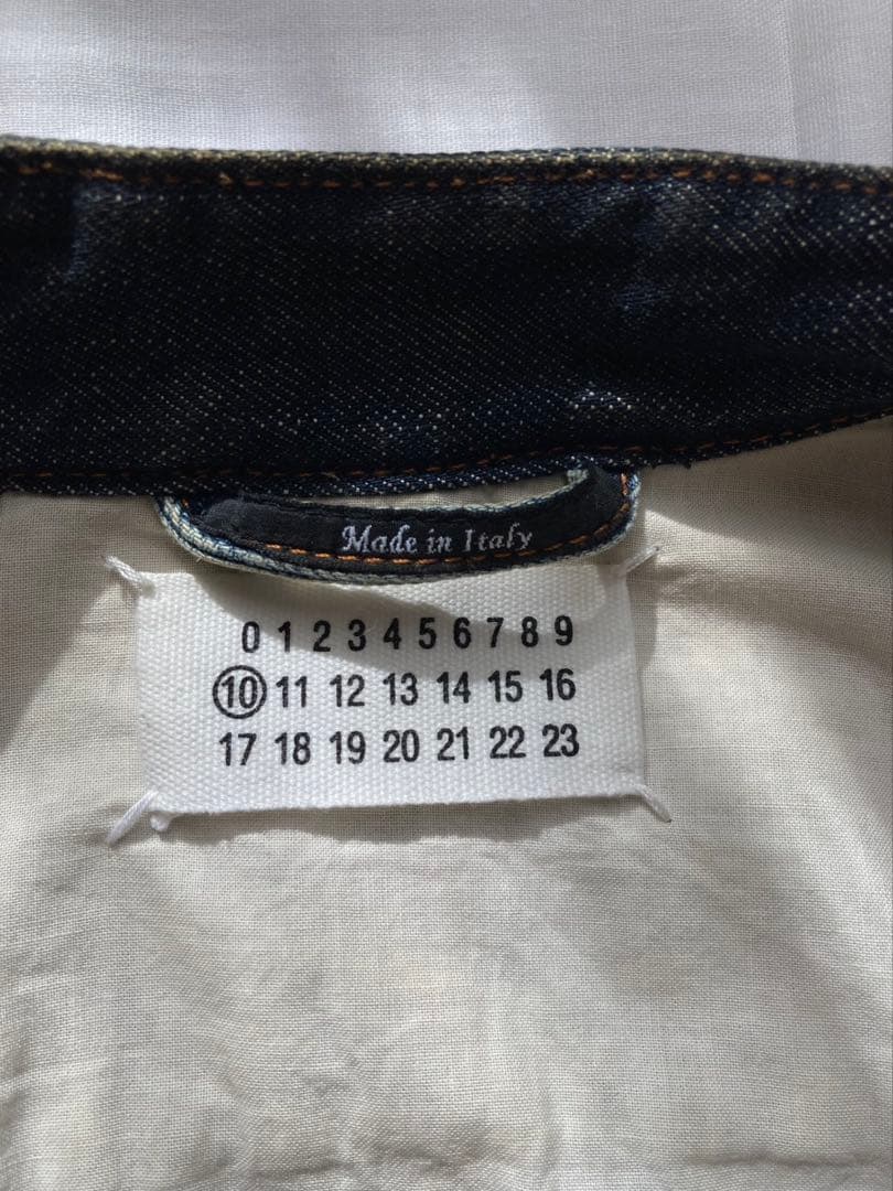 マルジェラ10 デニムライダース アーティザナル 12/aw