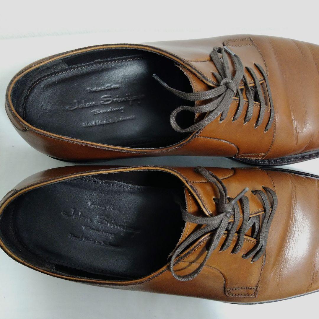 Jalan Sriwijaya 98651 プレーントゥ シューズ 茶　革靴