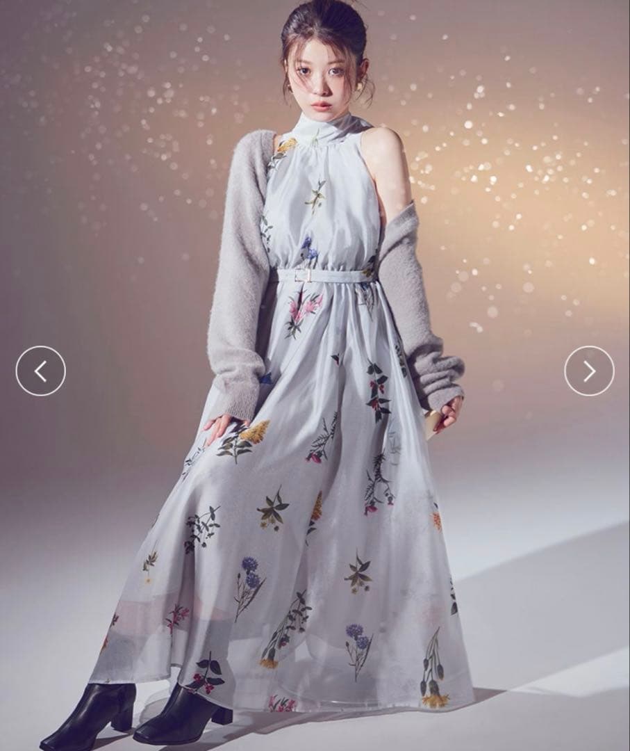 ♡SNIDEL♡ Sustainableフラワーモチーフワンピース×ボレロセット