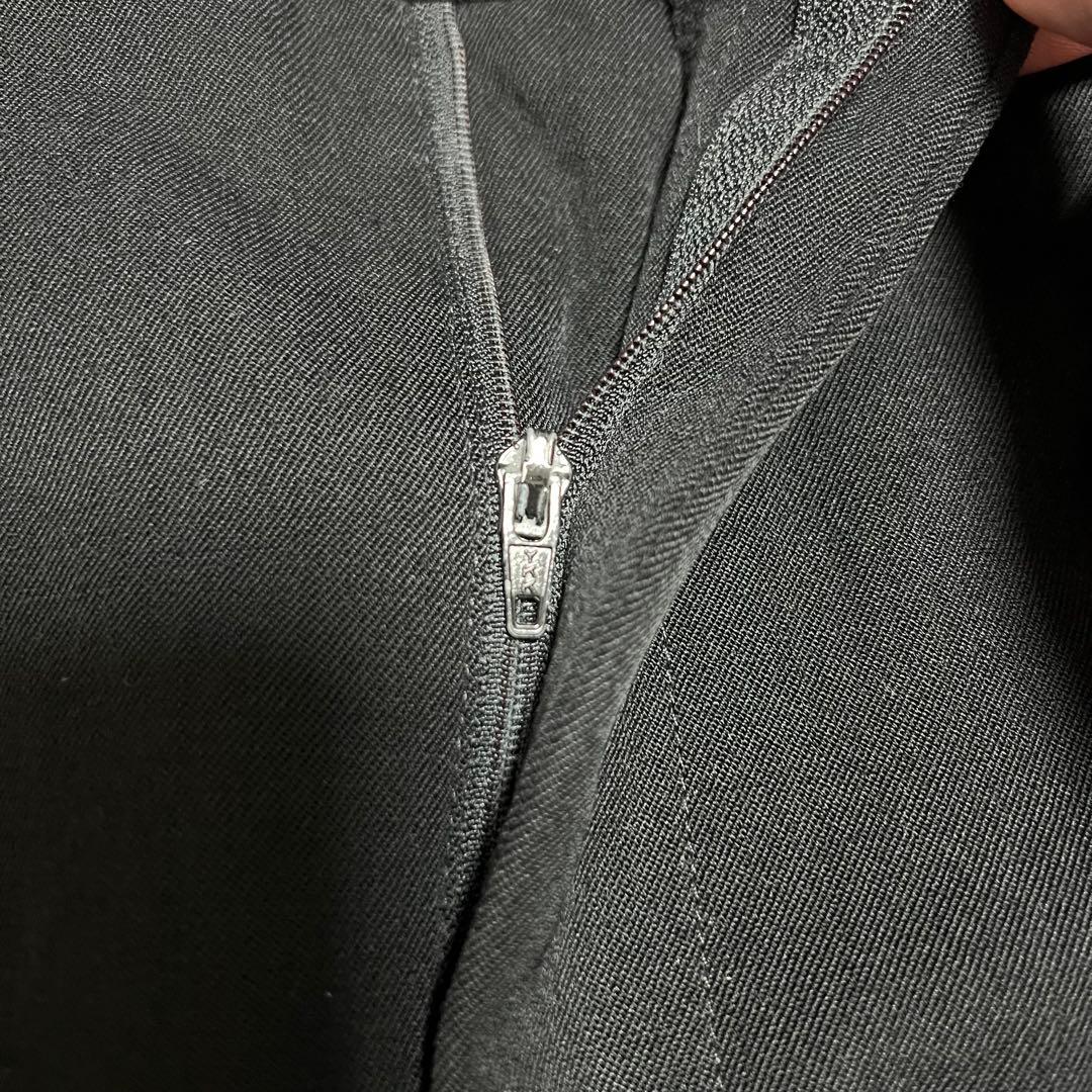 90s Ralph Laurenラルフローレン レーヨン 2タック 黒スラックス