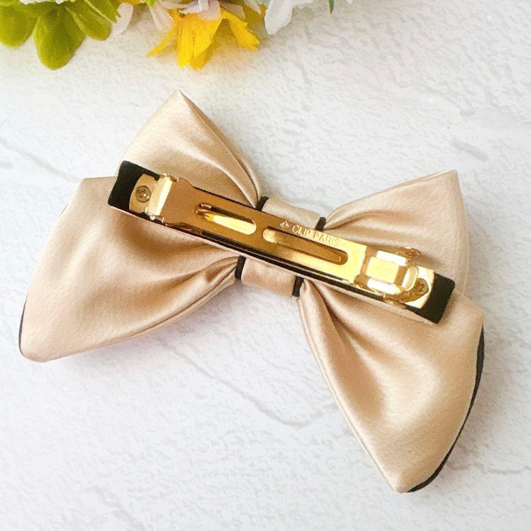 《美品50th記念》Alexandre De Paris サテンリボン バレッタ