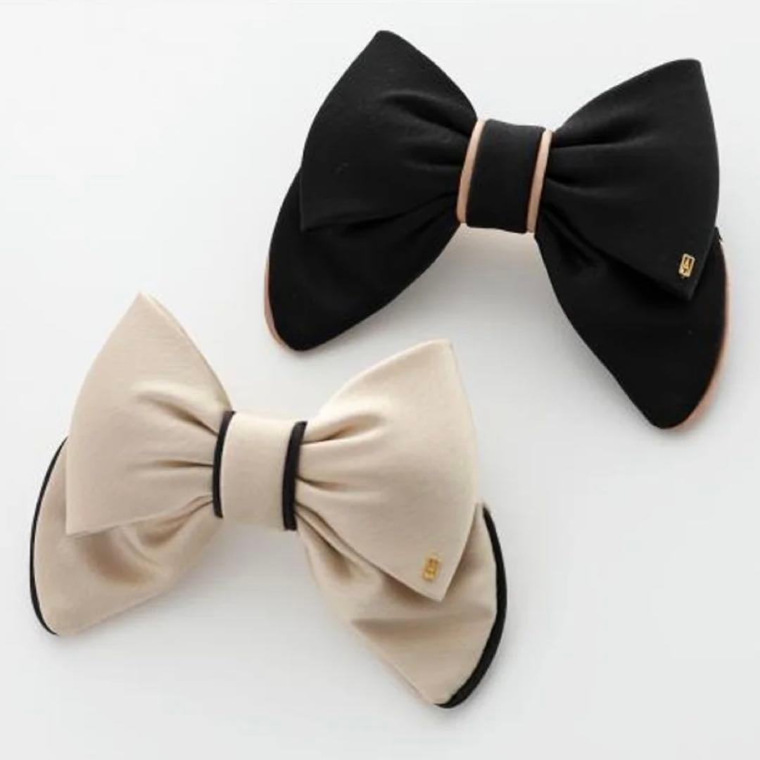 《美品50th記念》Alexandre De Paris サテンリボン バレッタ