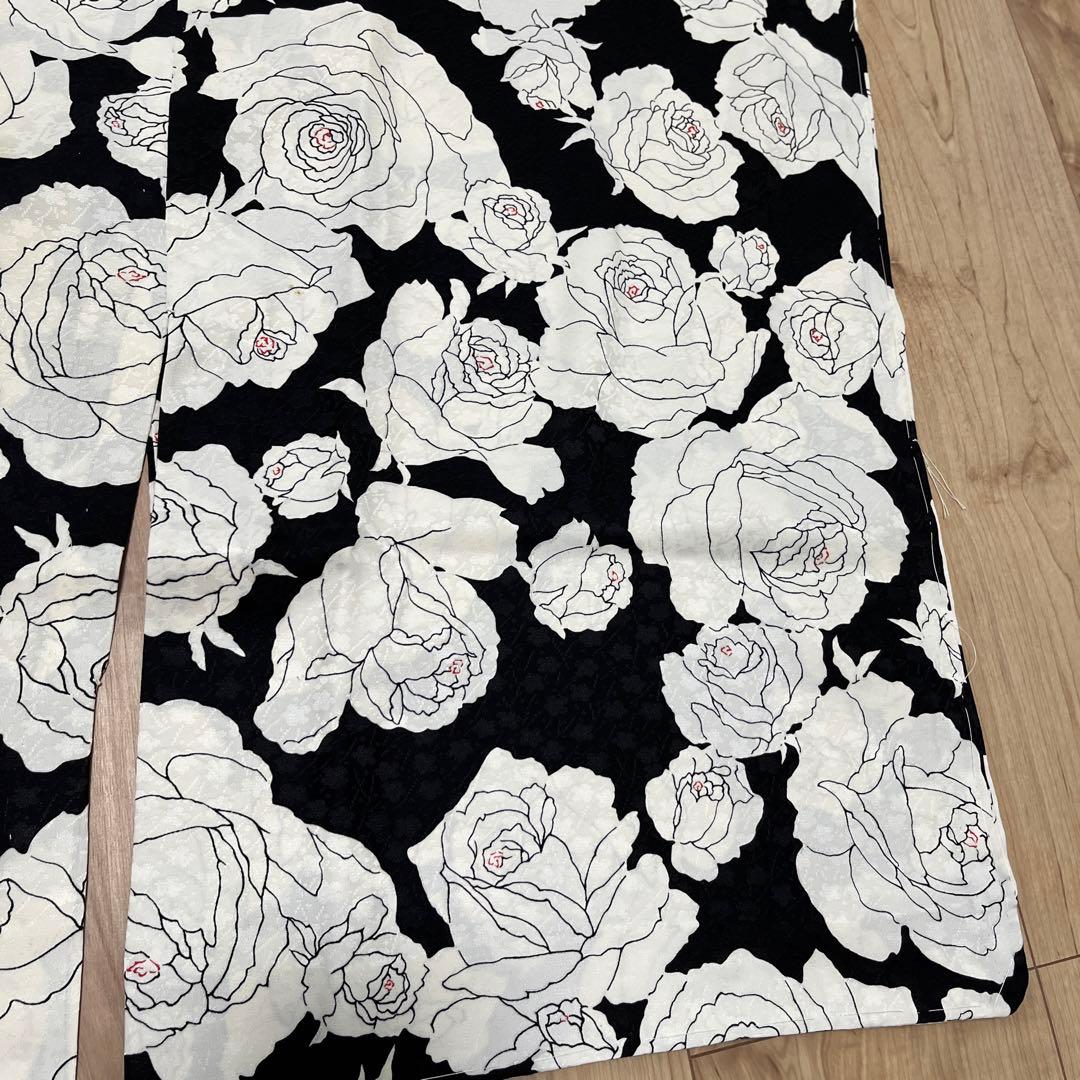 おしゃれな薔薇柄長襦袢