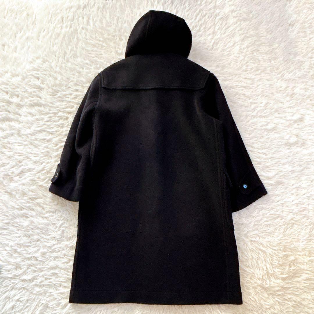 美品 ロイヤルバーリントン ダッフルコート ヘリンボーン ネイビー