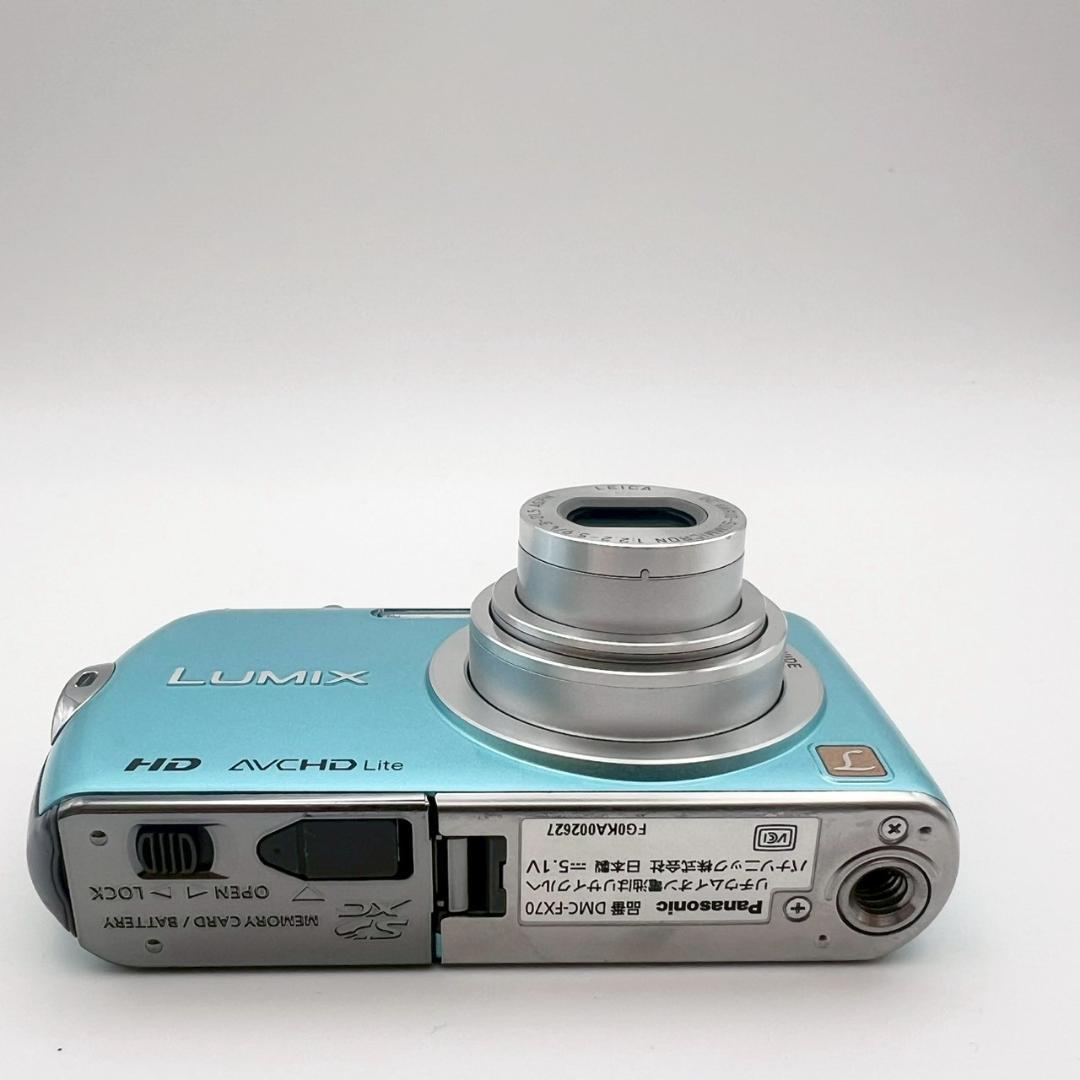 【完動品】Panasonic LUMIX DMC-FX70 コンデジ ブルー
