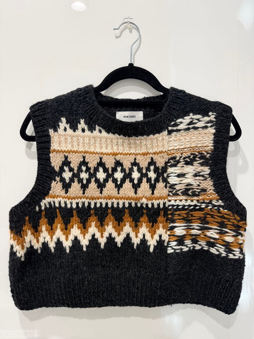 MACHATT ノルディックニットベスト