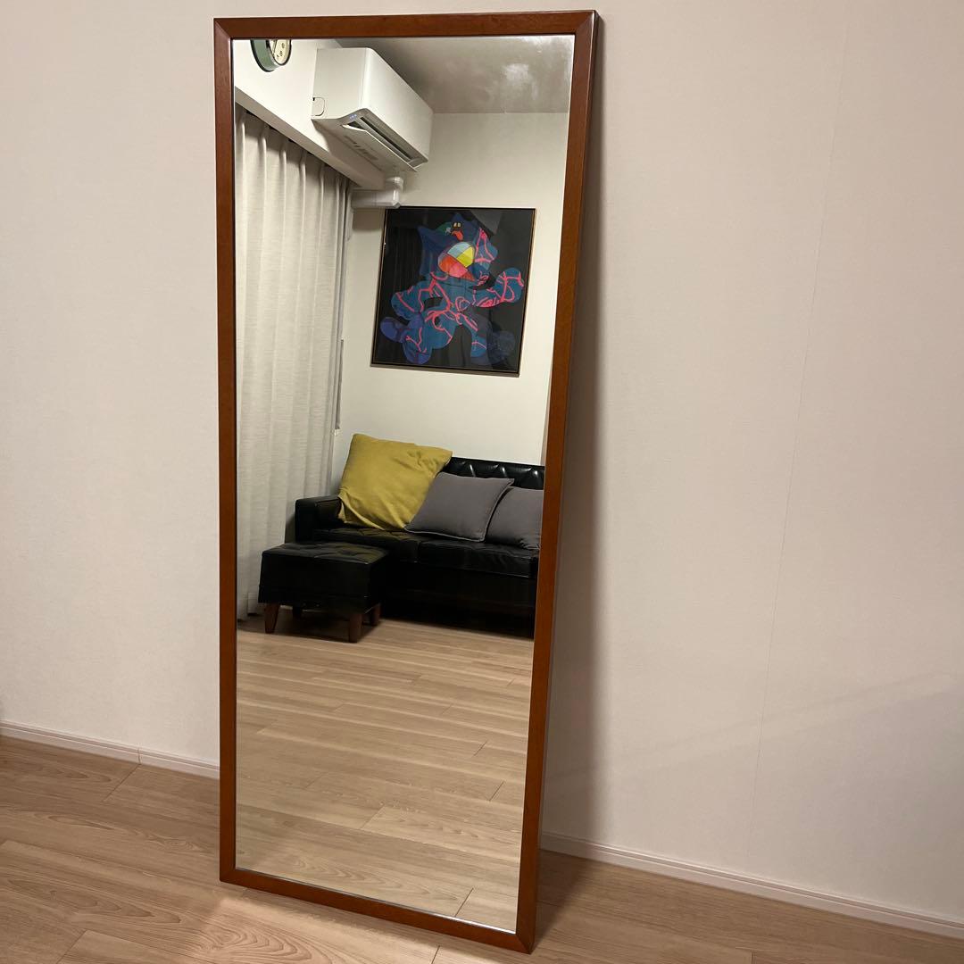 【カリモク60】スタンドミラー　姿見　鏡