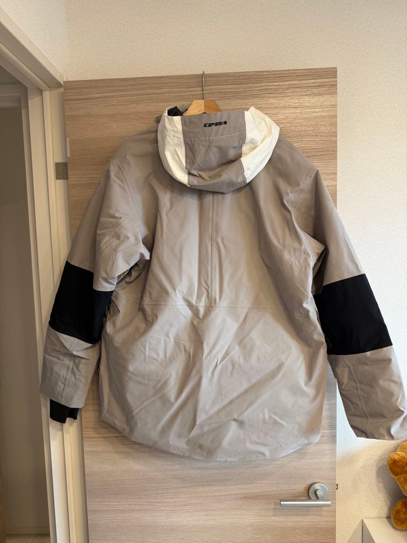 ICEPEAK 防水スキーウェア グレー ICEPEAK 防水スキーパンツ　黒