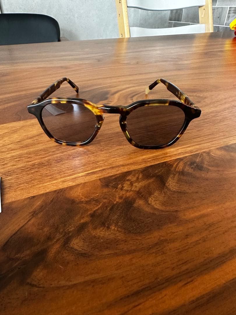 BLANC ブラウン ラウンドサングラス