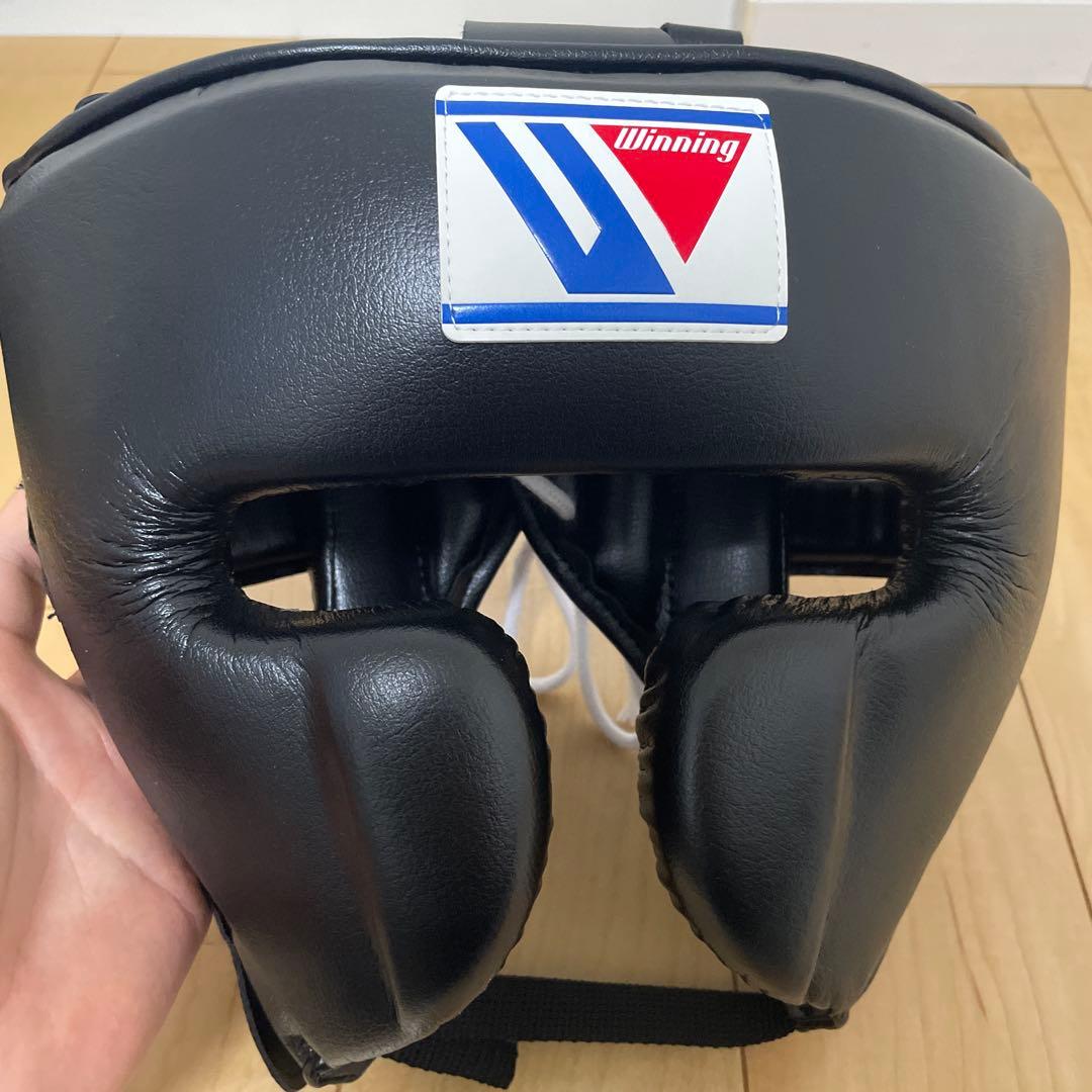 Winning ボクシング ヘッドギア 黒 L