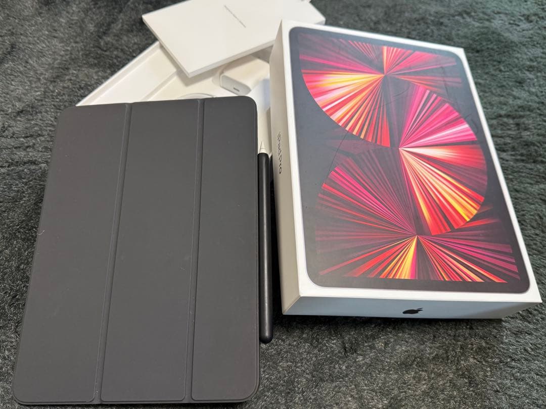 Apple iPad pro 128GB Apple Pencilと純正フリップ