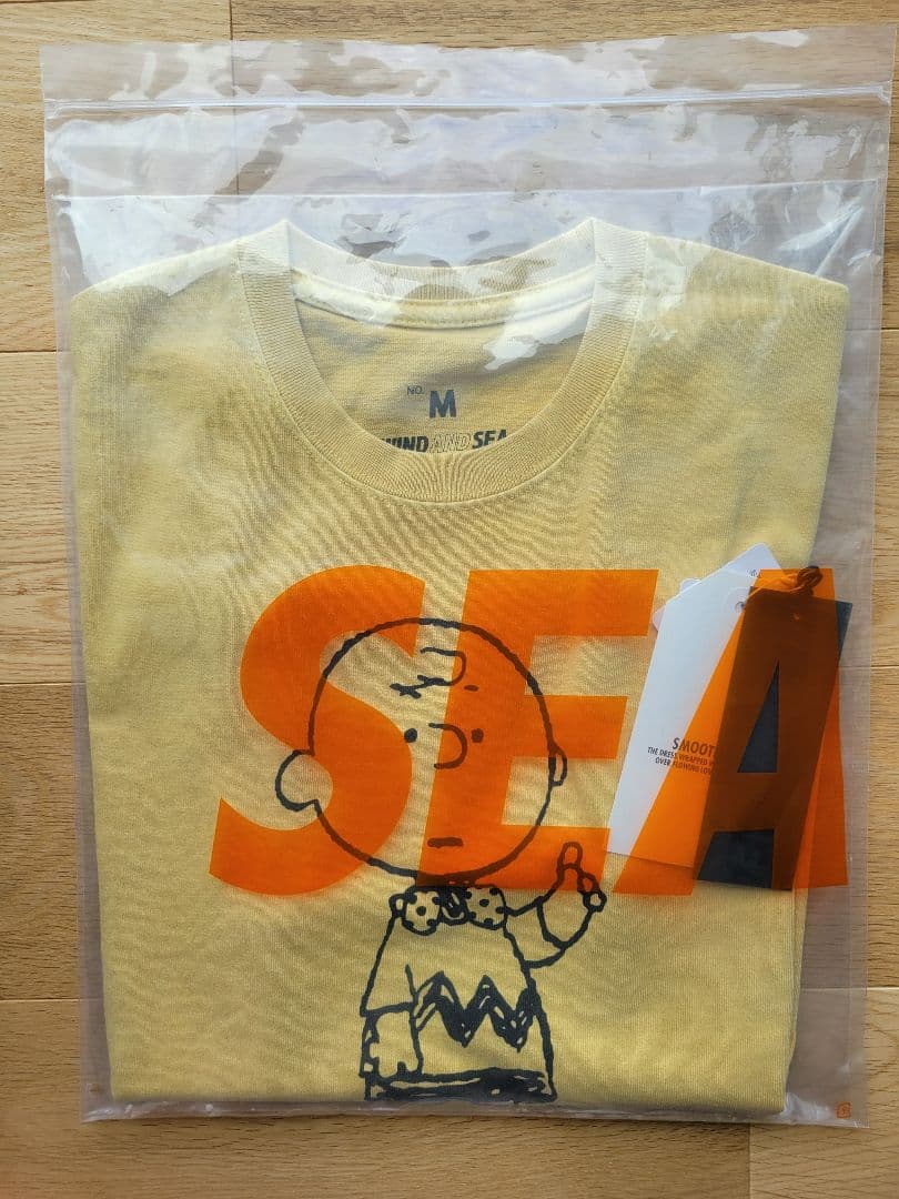 WIND AND SEA チャーリーブラウン Tシャツ M 120 マスタード
