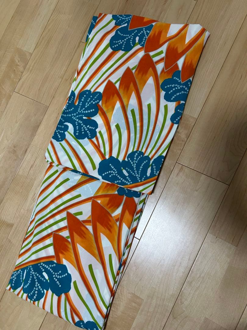 浴衣単品　和風館　セオアルファ　浴衣　単衣　菊　アンティーク風