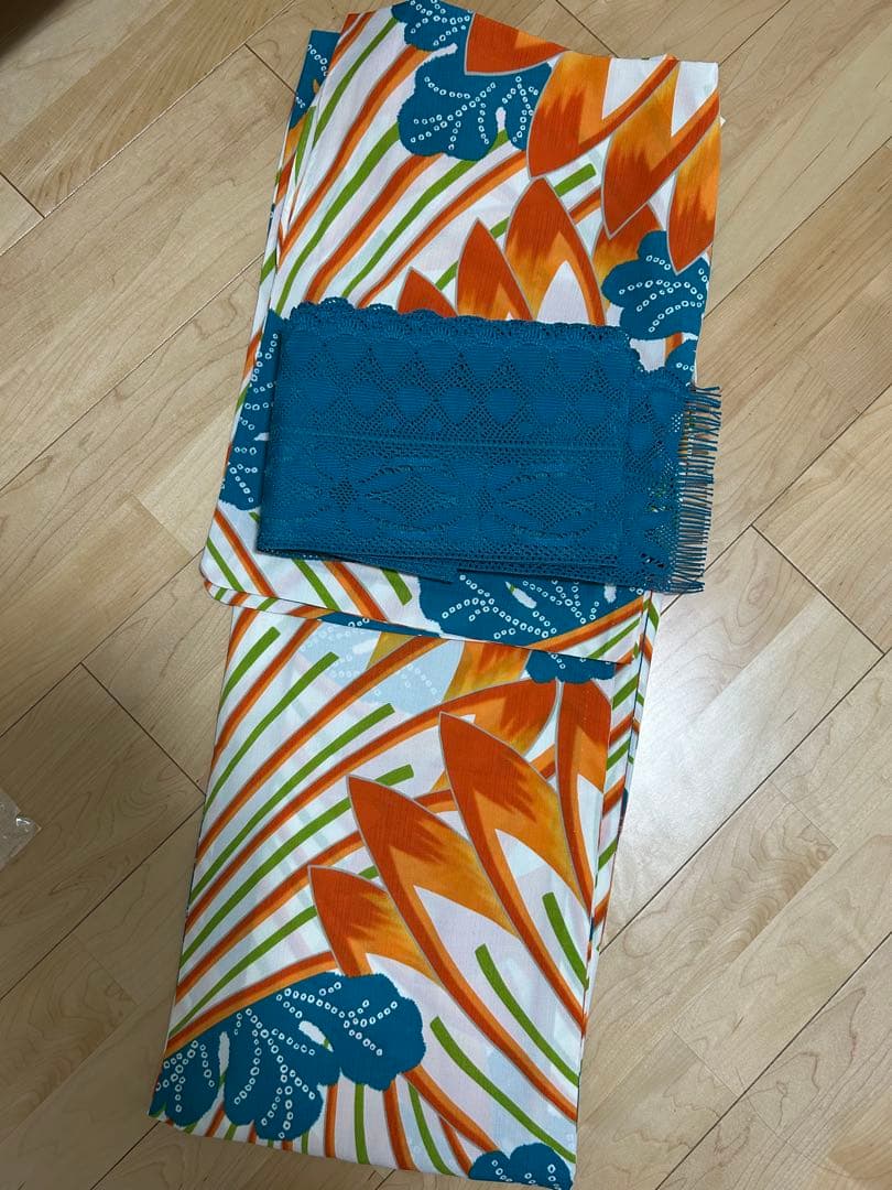 浴衣単品　和風館　セオアルファ　浴衣　単衣　菊　アンティーク風