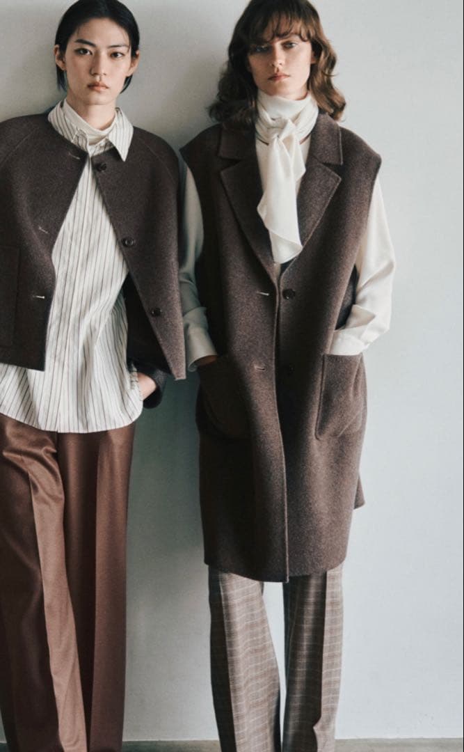 新品★theoryluxe ロングベスト　カシミヤ混　ジレ