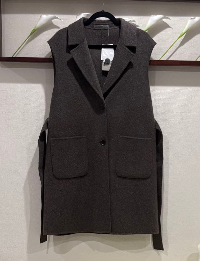 新品★theoryluxe ロングベスト　カシミヤ混　ジレ