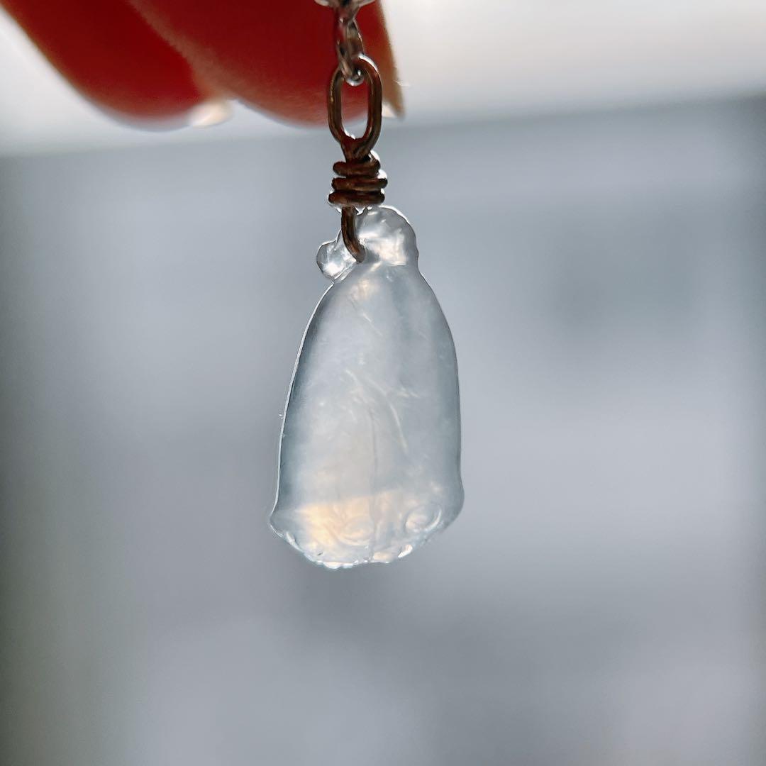 ミャンマー産天然本翡翠 チャーム シルバー925