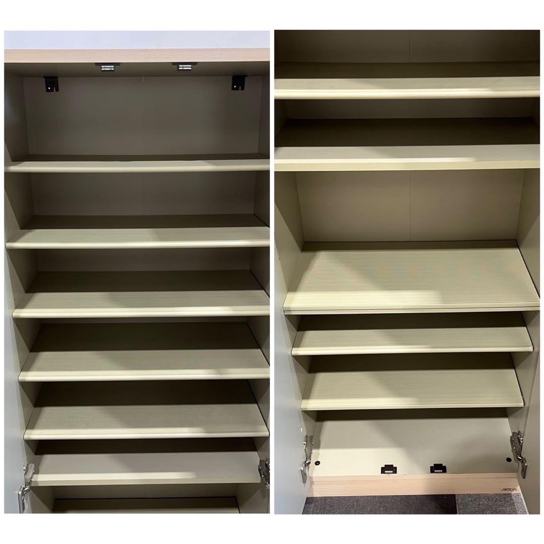 NODA クローゼット 収納扉 玄関収納 取手付 家具 Fe2072