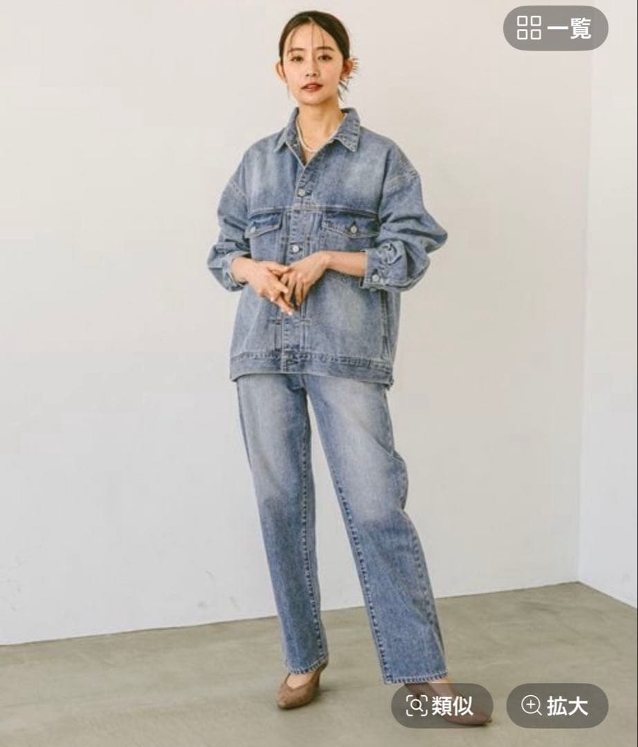 新品　タグ付　GLOBAL WORK GOODデニムやわらかジャケット　ブルー