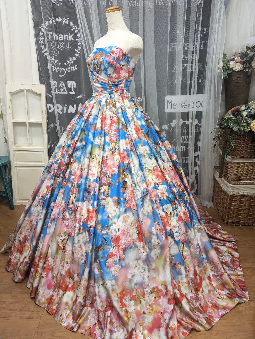 M / mika ninagawa 蜷川実花 カラードレス ニナガワミカ　ブルー