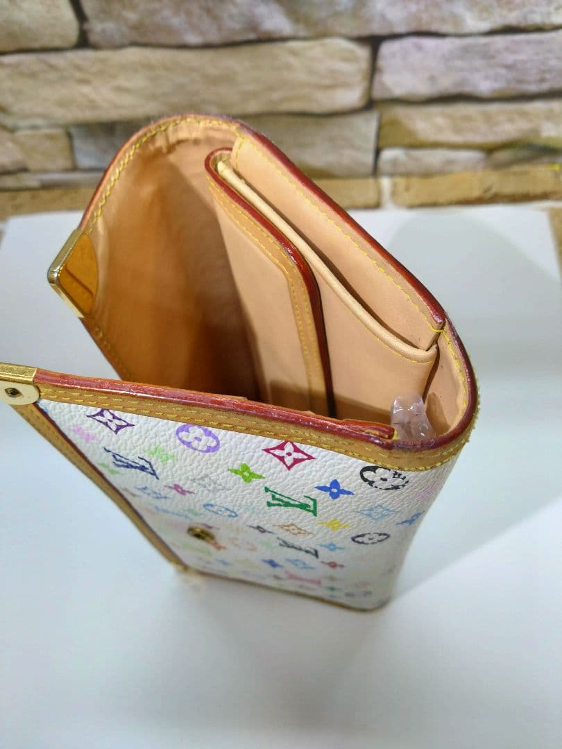 Louis Vuitton 長財布 ホワイト マルチカラー☆最後のビトン長財布