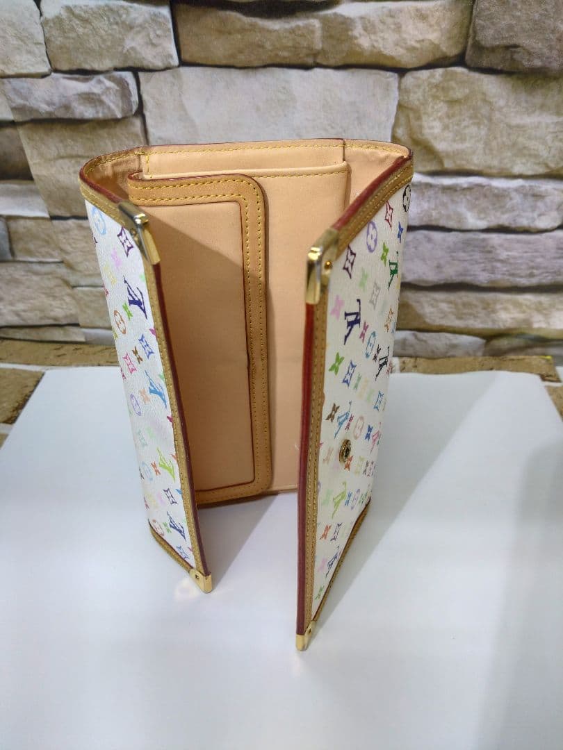 Louis Vuitton 長財布 ホワイト マルチカラー☆最後のビトン長財布