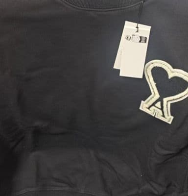 AMI PARIS ブラック トレーナー L