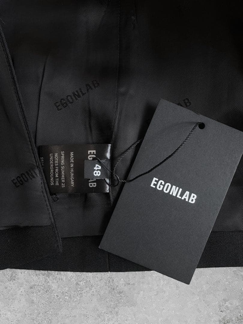 EGONLAB エゴンラボ テーラード ジャケット エゴニック ブラック 48