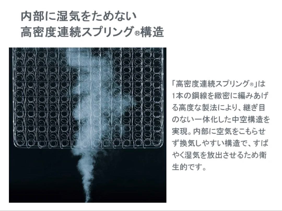 FranceBed TW-100スプリングマットレス シングル※１週間後出品終了