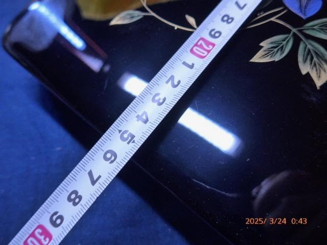 るでぃ。　青がとても美しい輪島塗。鉄線沈金仕上げの硯箱になります。未使用品