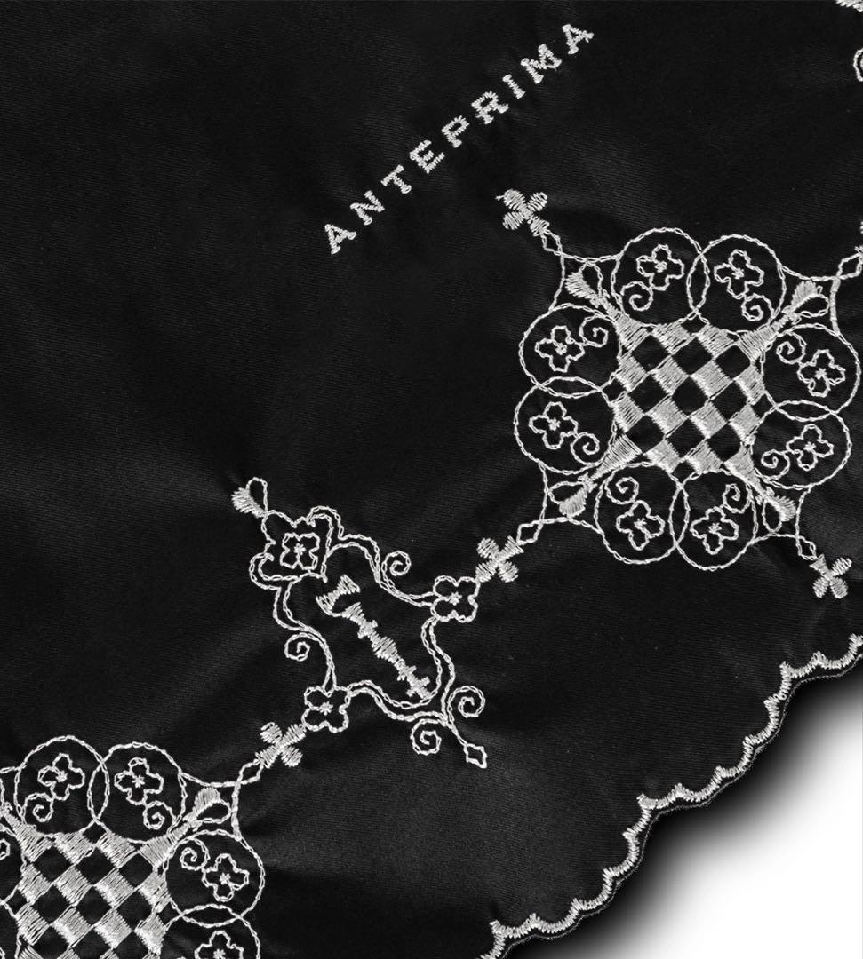 【新品】アンテプリマ　日傘　ダマスコ柄　晴雨兼用　折りたたみ傘　ブラック