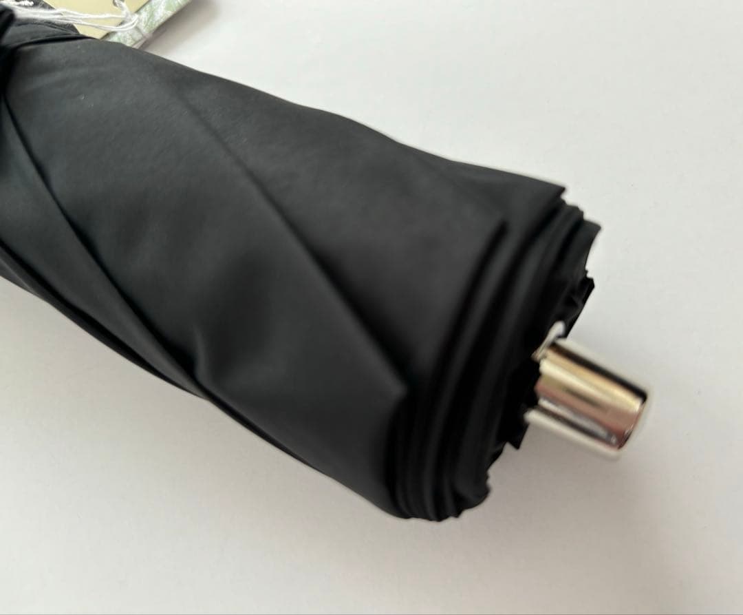 【新品】アンテプリマ　日傘　ダマスコ柄　晴雨兼用　折りたたみ傘　ブラック