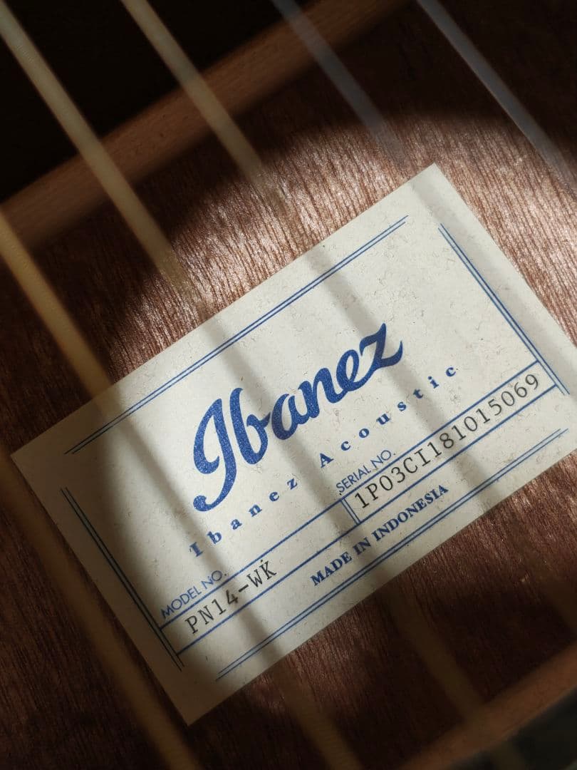 1/5日まで価格！Ibanez PN14-WKオールマホガニー/ソフトケース